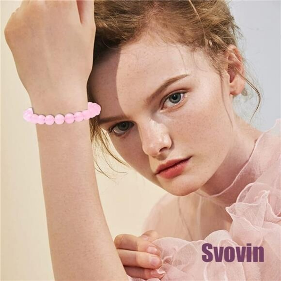 12pcs gemstone beaded bracelets set tiger eye amethyst lava stone adjustable - Picture 3 of 8